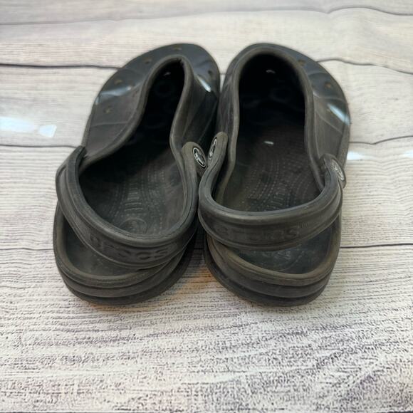 Crocs Ralen Lined Black Slide on Clogs Men Size 7 Women Size 9 - Picture 2 of 7